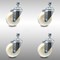 Service Caster 4 Inch SS Nylon Wheel Swivel 1/2 Inch Threaded Stem Caster Set SCC-SSTS20S414-NYS-121315-4 - alternate 1